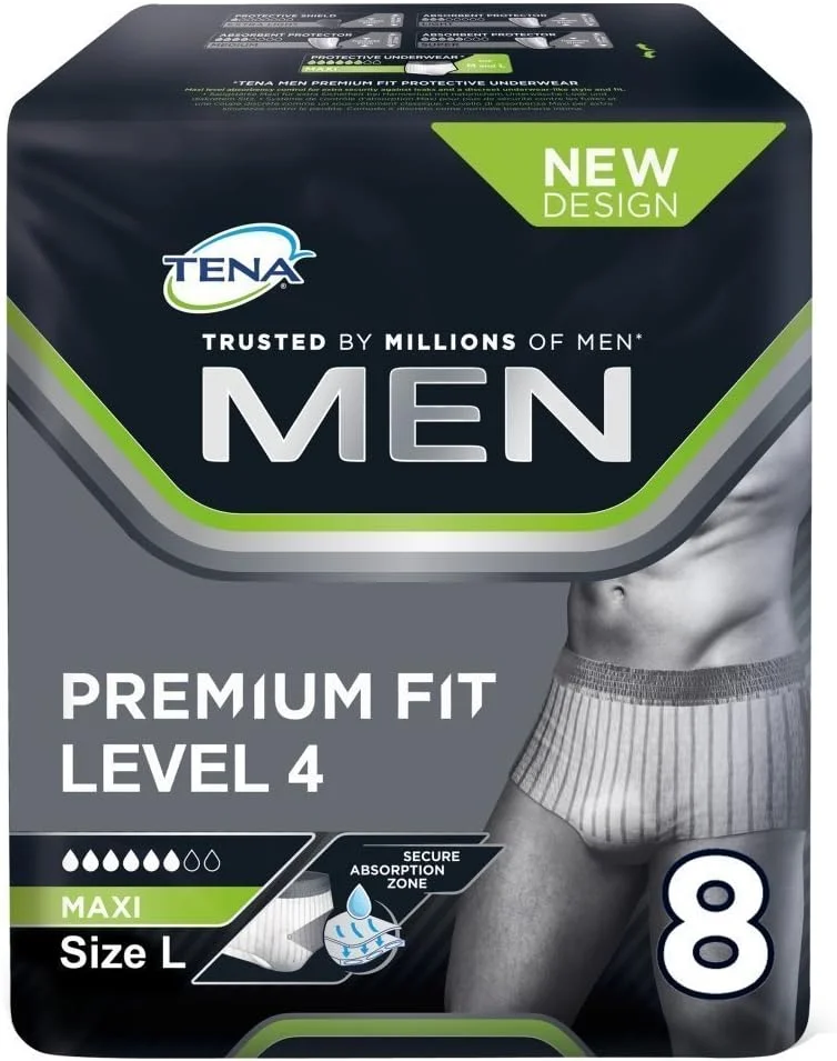 Premium Protective Underwear for Men Level 4 Absorbency (Large/Extra Large, 24 Count) fbqxp