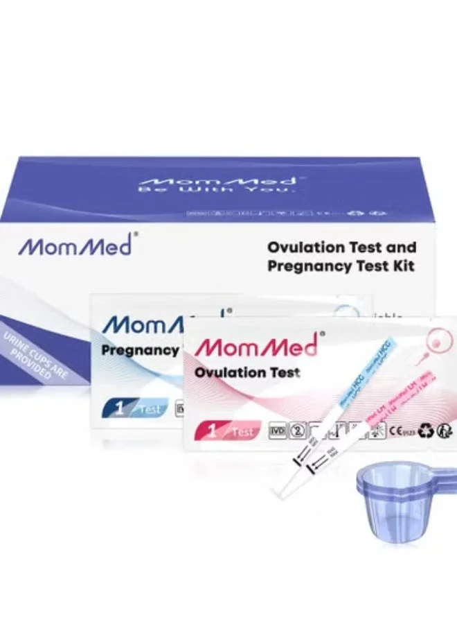 MomMed Ovulation and Pregnancy Test Kit (50 Ovulation Strips and 20 Pregnancy Strips) 2fkc9