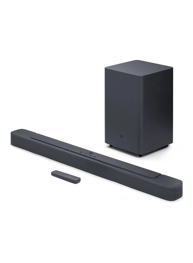 Premium Audio 2.1 Channel Soundbar with Wireless Subwoofer Deep Bass Home Theater System (Black) fz4jg