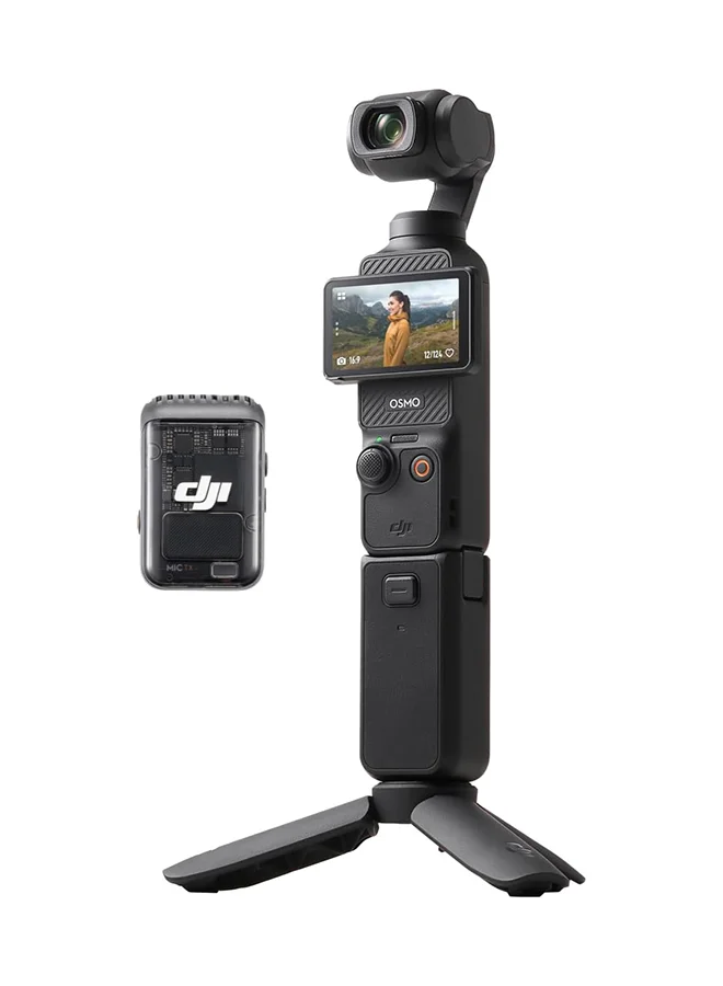 Premium Handheld Vlogging Camera with 1-inch CMOS Sensor and 4K 120fps Video Recording, 3-Axis Stabilization and Intelligent Tracking (Compact Size) vmld9