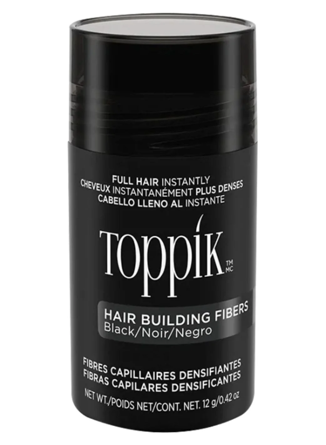 Premium Hair Building Fibers for Thicker-Looking Hair (Black, 12g) btbxz