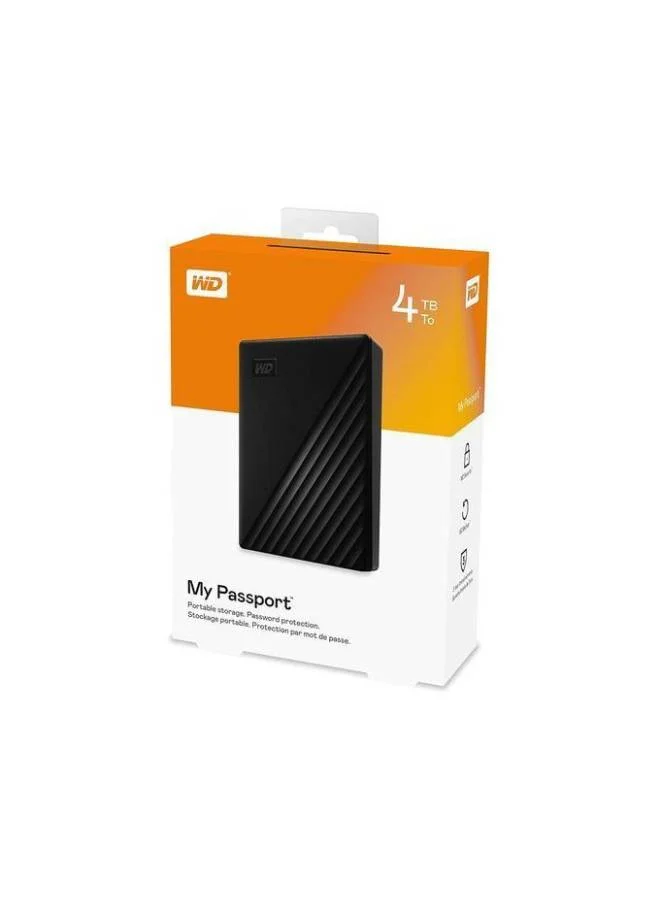 Portable External Hard Drive HDD 4 TB USB 3.0 High-Speed Data Storage (Black, 4 TB) z61to