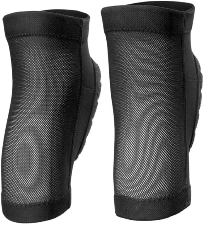 Premium Bicycle Knee Pads for Kids Flexible Slip-On Protective Gear for Cycling and Outdoor Sports (Black, Small) 4xuuj