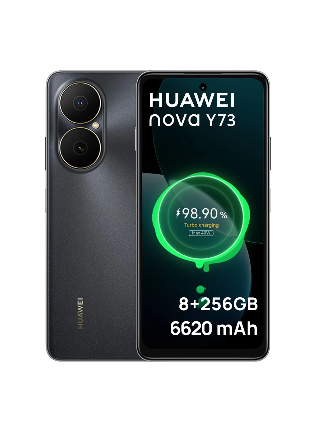 Smart Nova Y73 Smartphone (8GB RAM, 256GB Storage, 6.67-inch Display, 4G, Black) - Middle East Version hgpei