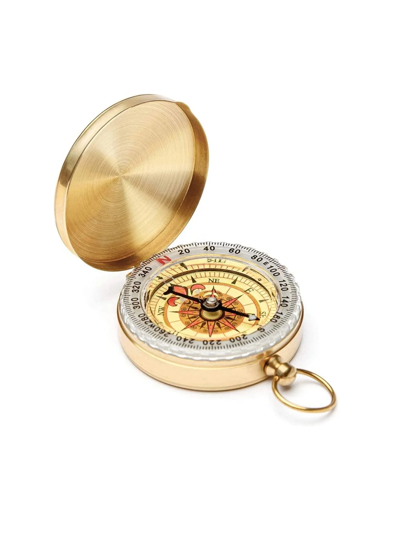 Barakah Camping Survival Compass Premium Metal Pocket Navigation Tool for Hiking Hunting and Outdoor Exploration (5 cm) w1m5f