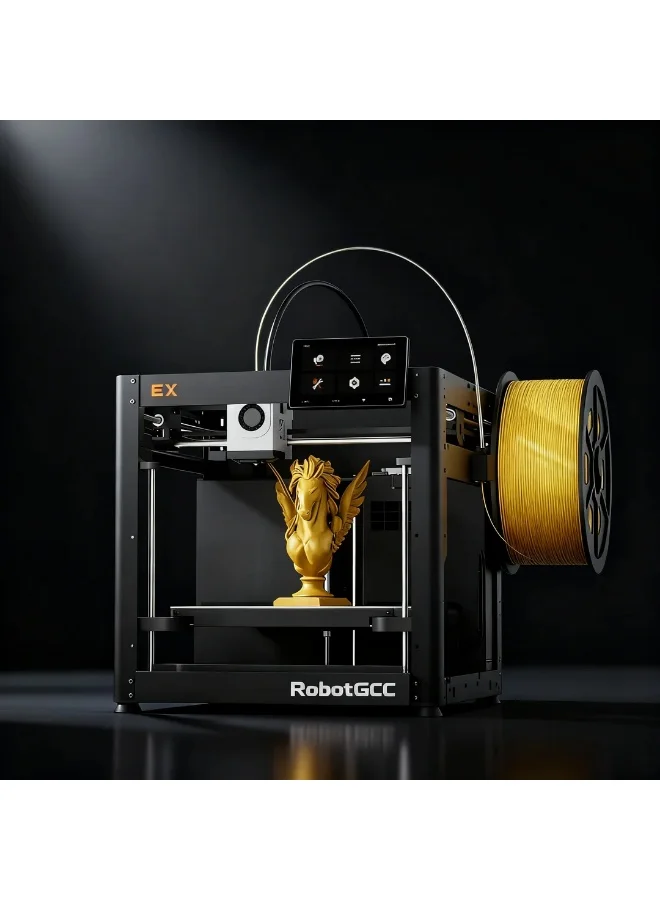 Robotgcc Professional FDM 3D Printer High Speed Desktop Machine (600mm/s, Auto Leveling, WiFi Control) nwuqq