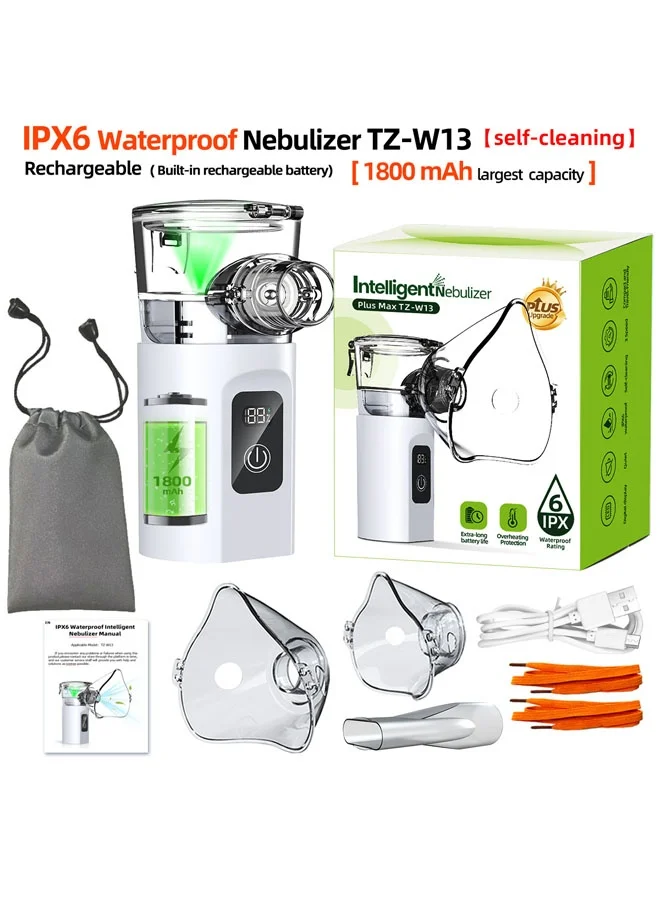 Super ZYouth Portable Ultrasonic Mesh Nebulizer Cool Mist Inhaler for Home and Travel Use (USB-C Operated, Compact) vya40