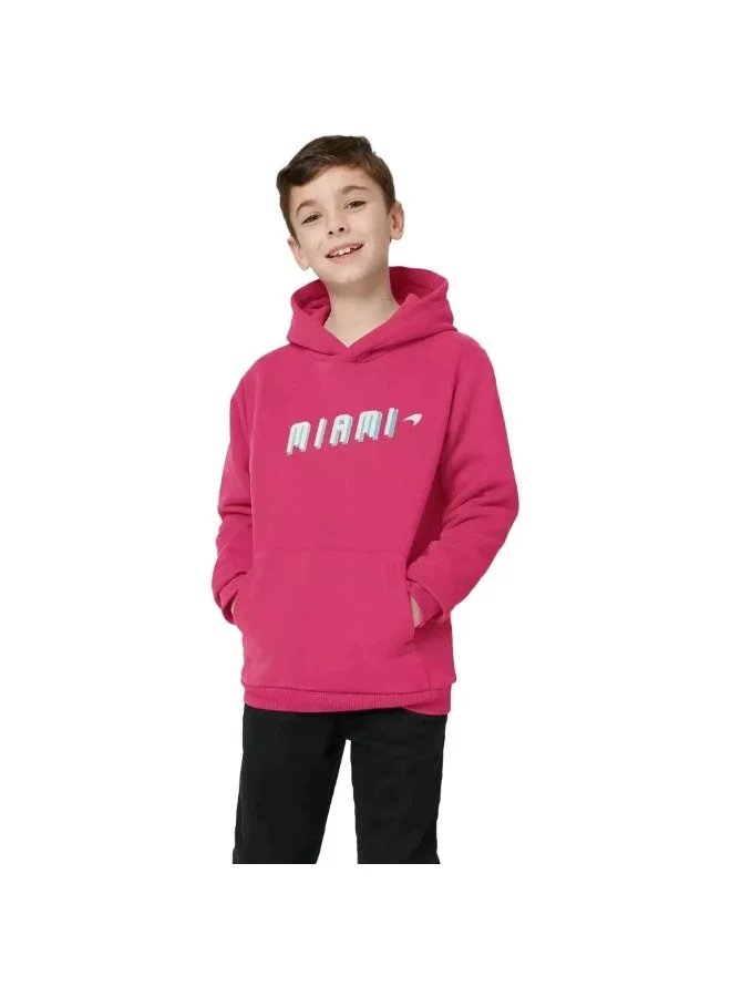 Junior Miami Neon Graphic Hoodie Premium Cotton Pullover for Kids (Multicolor, 140 cm) 5kr9z