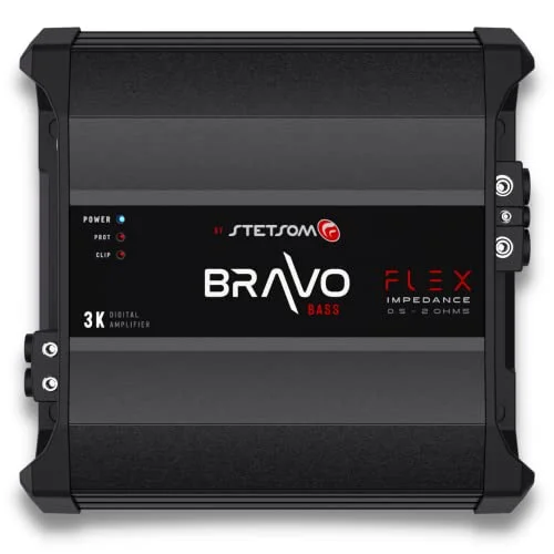 Premium Mono Class D Car Audio Amplifier 3000W RMS Variable Impedance Subwoofer Amp (3000W) 1p0ep