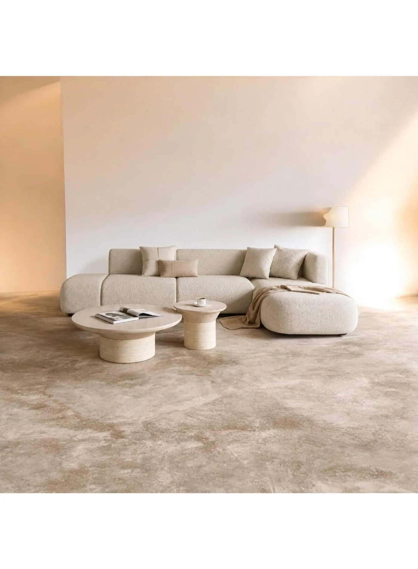 Maharat Al Bahar Contemporary Luxury Sofa Set Premium Upholstered Living Room Furniture (3-Seater) s77e0