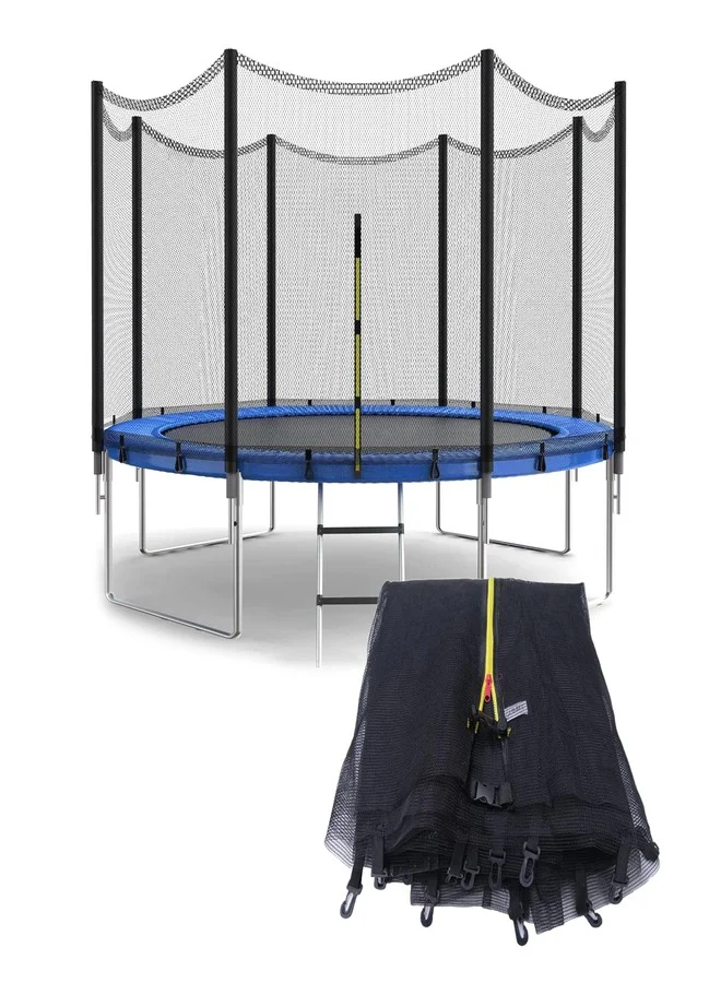 SUOGROLI Trampoline Safety Net Replacement Enclosure for Garden Trampolines (Black, 120cm, 6 Poles) f3469