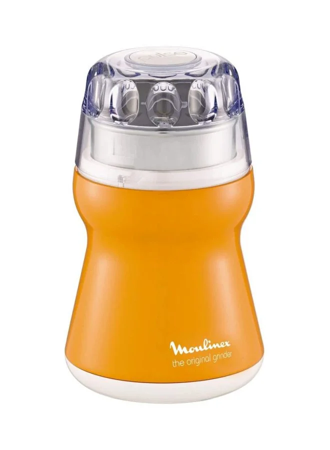 Premium Electric Coffee and Spice Mill Grinder 180W Countertop Kitchen Appliance (Orange, 180W) t2037