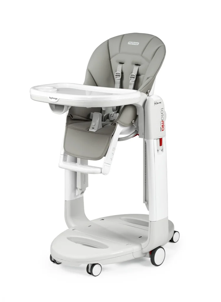 Premium 3-in-1 Multi-Functional High Chair and Recliner with Rocking Seat and 5-Point Safety Harness (Grey, Suitable From Birth to 3 Years) vtl65