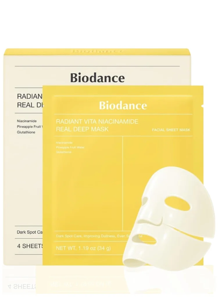 Radiant Vita C Niacinamide Hydrogel Face Mask for Brightening and Even Skin Tone (34g) 82bng