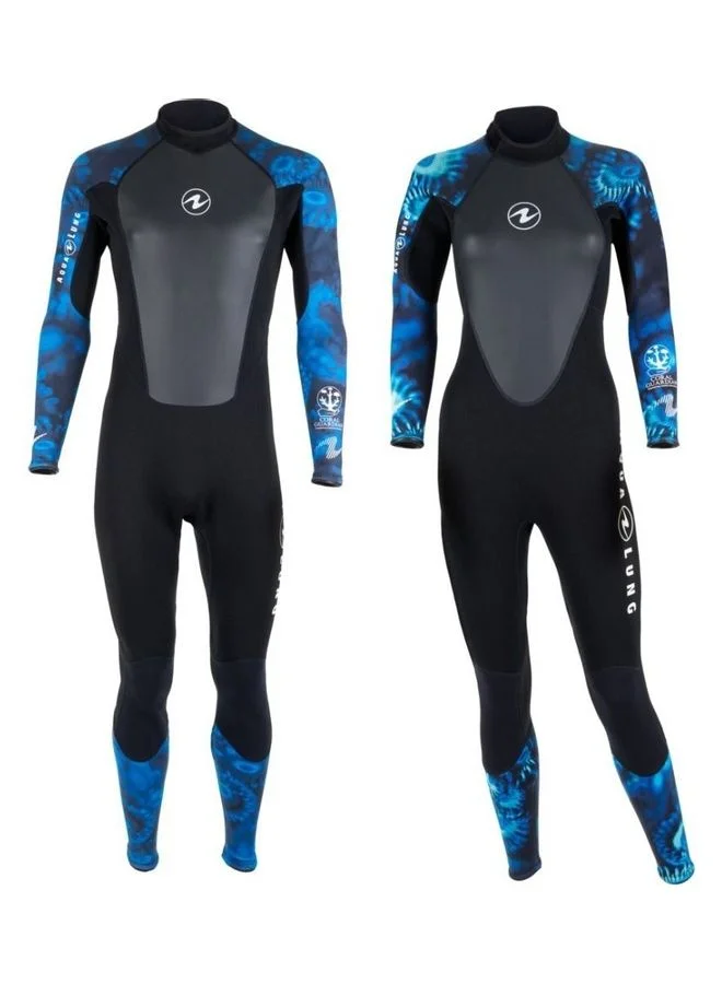 AQUA LUNG Hydroflex 2-Piece Diving Wetsuit Premium Neoprene Thermal Protection for Scuba Diving (Small) 9inwc