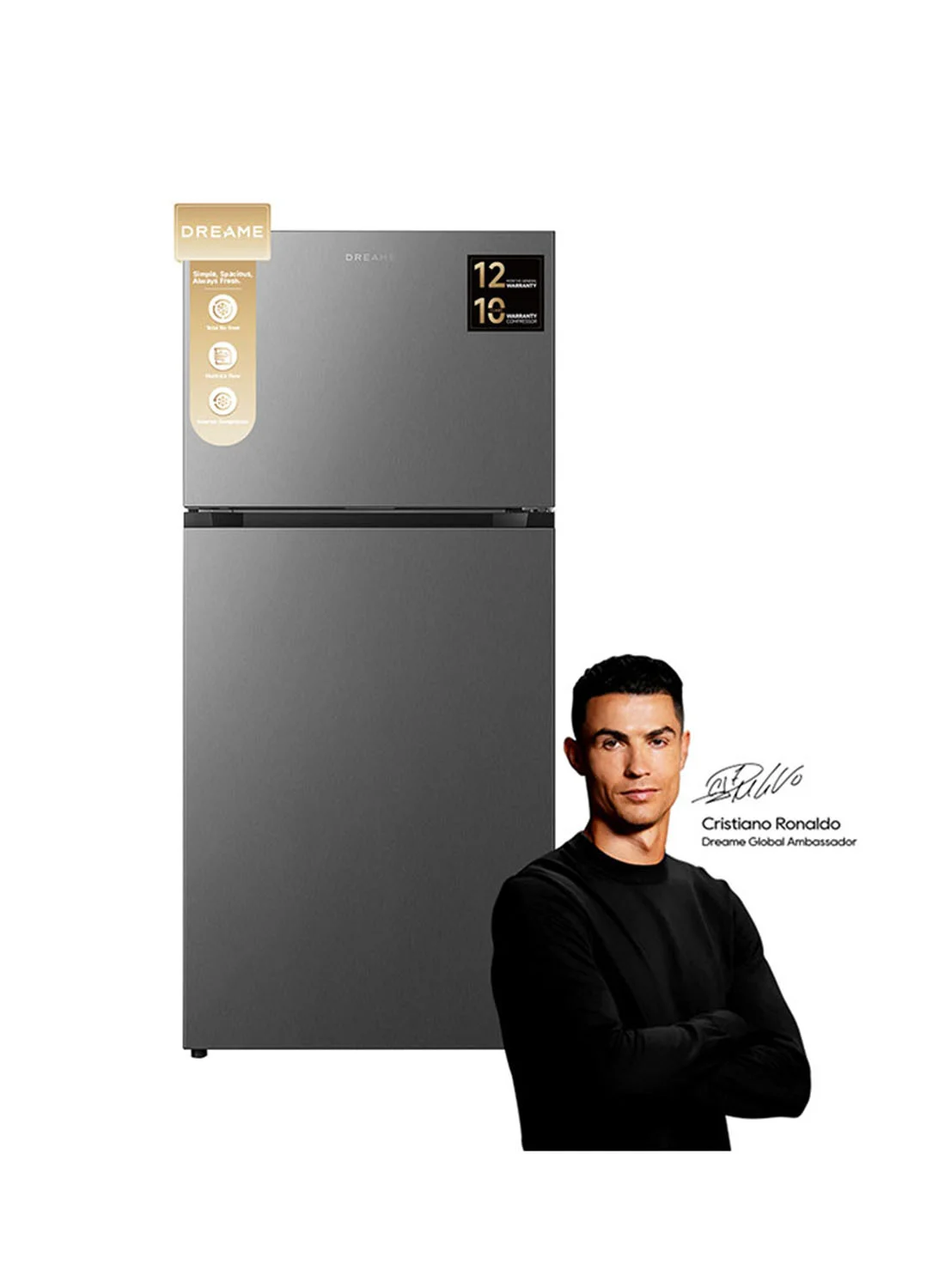 Premium Double Door Top-Mount Refrigerator-Freezer with Multi-Air Flow and No-Frost Technology (Silver, 515L) u12a4