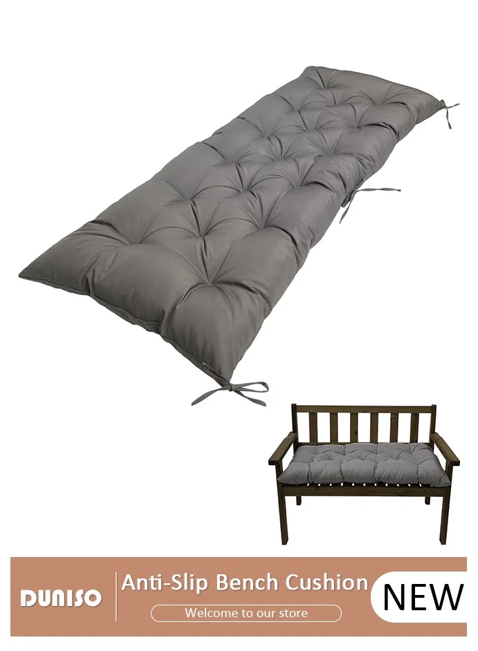 DUNISO Outdoor Large Bench Cushion Premium Polyester Long Sofa Replacement Pad (120 x 40 cm) 063a2