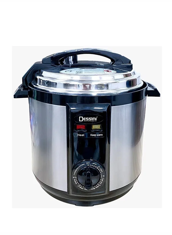 DESSINI Electric Pressure Cooker Premium Stainless Steel Multi-Cooker (Silver, 6 L) jlg9w