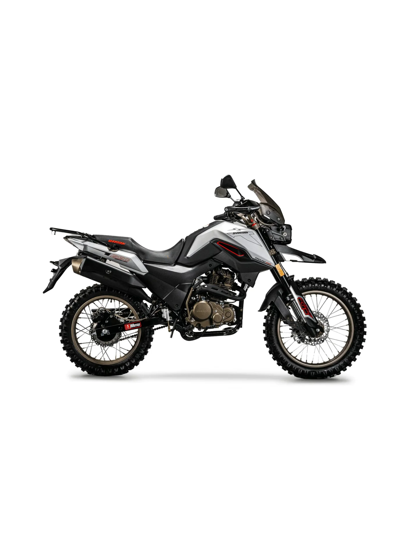 SHARMAX Enduro Travel 250 Dual Sport Motorcycle 223cc 19HP (15L Fuel Tank, 260mm Ground Clearance) t0qr1