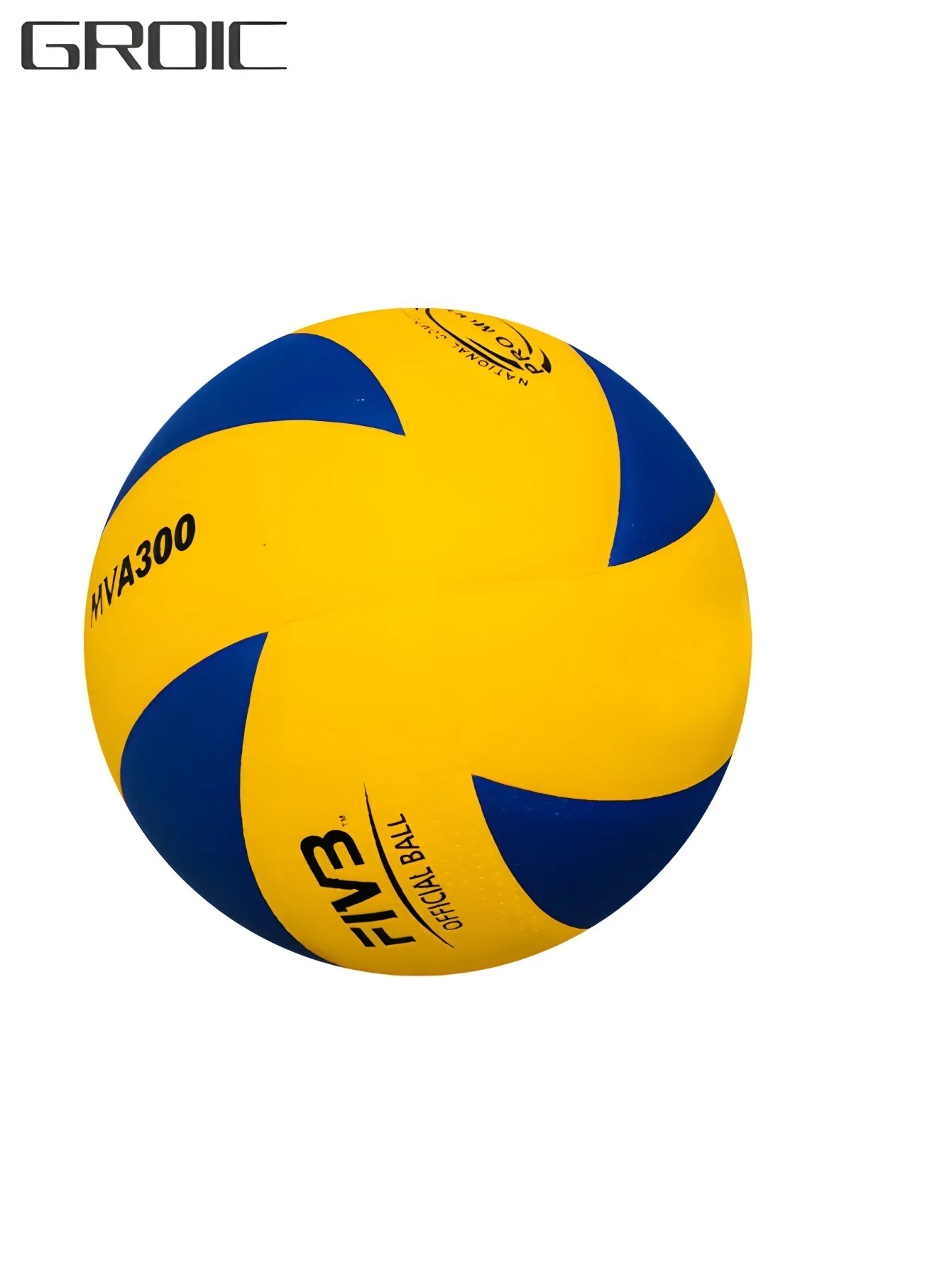 GROIC Soft Touch Volleyball Premium Training Ball (Size 5, White/Blue) for Indoor and Outdoor Sports dkv00