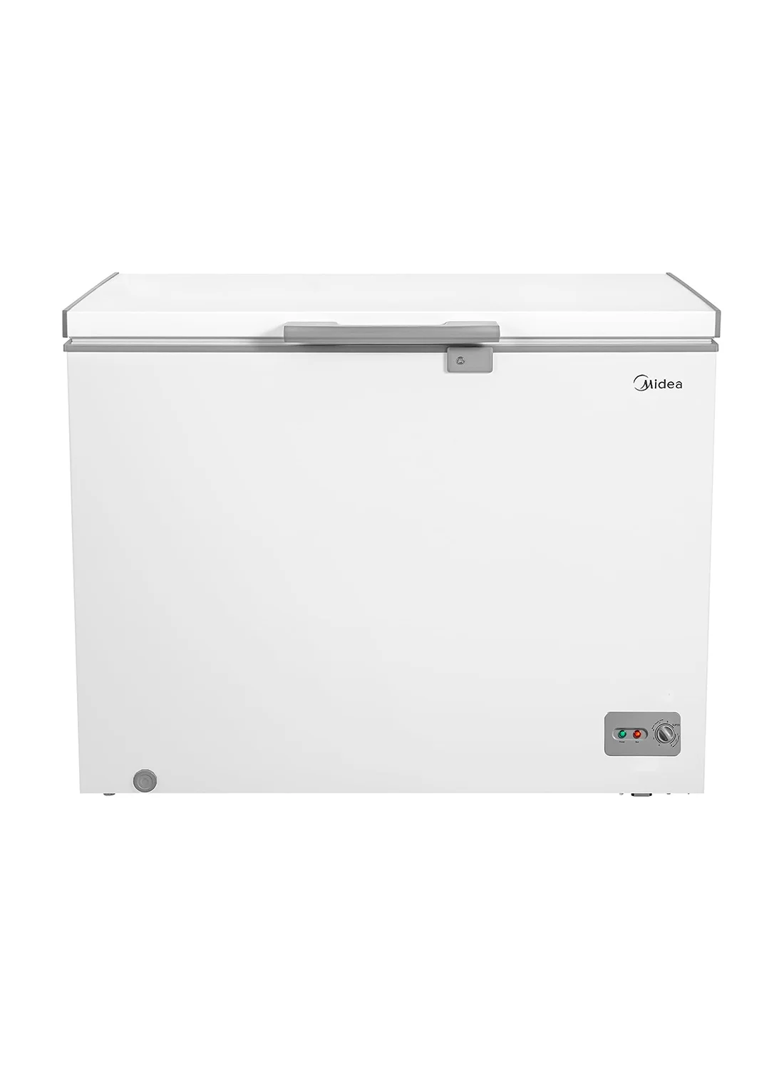 Midea Single Door Chest Freezer, 405L Gross Capacity, Low Frost Cooling System, Adjustable Temperature, Silent Operation for Home and Commercial Use (White, 405 L) v40pr