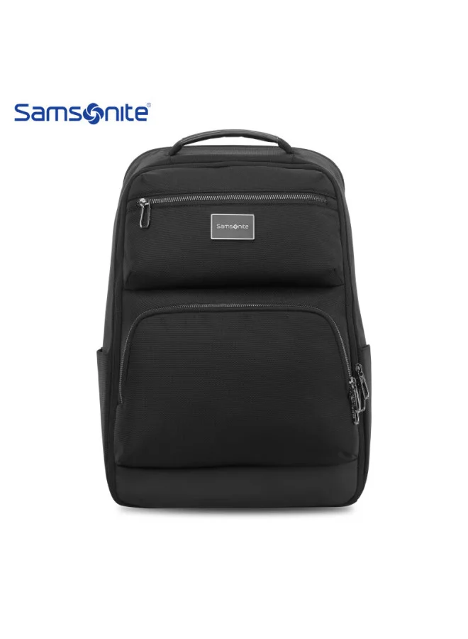 Premium Business Laptop Backpack, Water-Resistant Travel Bag with Breathable Back Panel, Large Capacity for 16-inch Devices (Black, 45 cm) okzbe