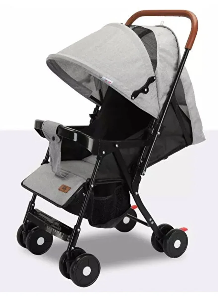 DubaiGallery Compact Baby Stroller Lightweight Foldable Pushchair with Adjustable Backrest and Safety Harness (For Infants to Toddlers) p8kg9
