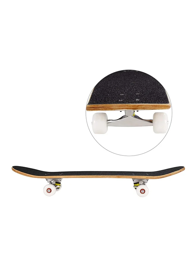 Max Strength 9-Layer Maple Pro Skateboard Durable Deck (80cm x 20cm) w71xx