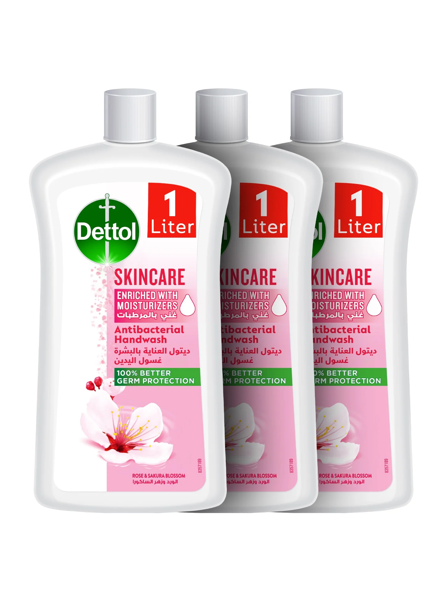 Premium Floral Handwash Rose And Sakura Blossom Scented Cleansing Soap (500 mL) jxnfl