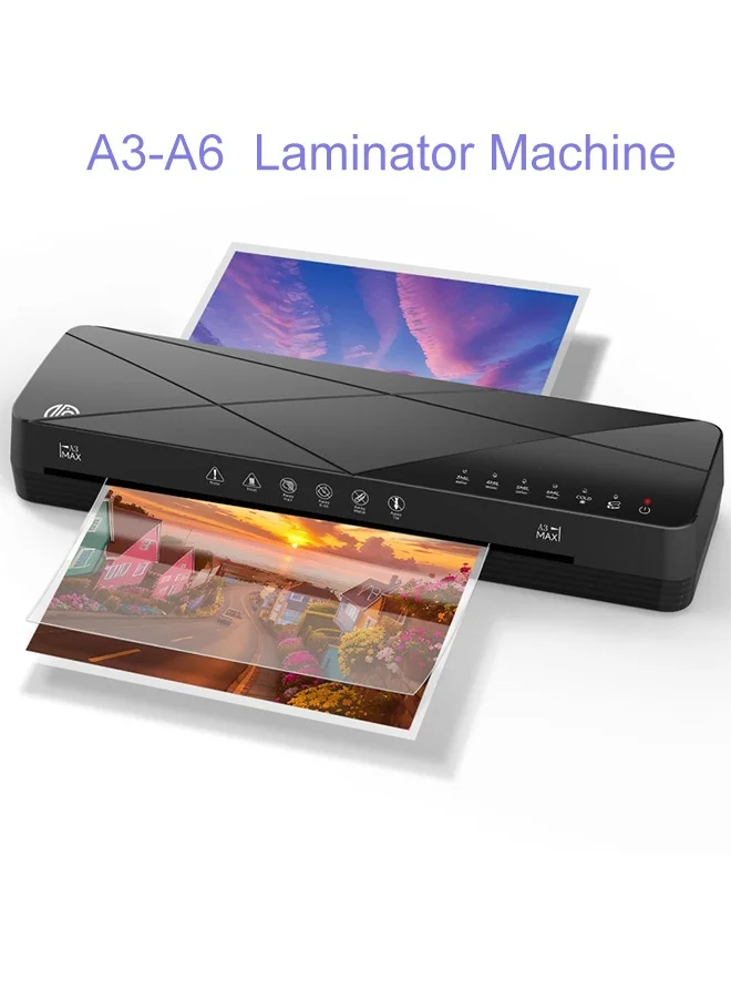 FN Thermal Laminator Machine 13 Inch Cold and Hot Laminating System for A3 to A6 Documents with One-Touch ABS Jam-Free Function t35ry