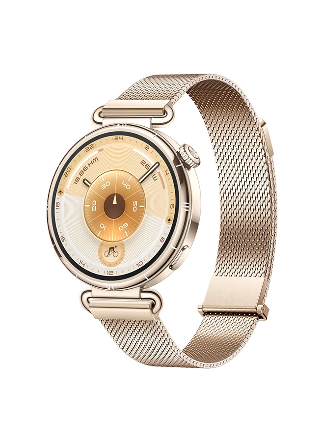 Smart GT 6 Smartwatch 1.47-Inch Display Fitness Tracker with Heart Rate Monitor (Gold, 41 mm) d94jw