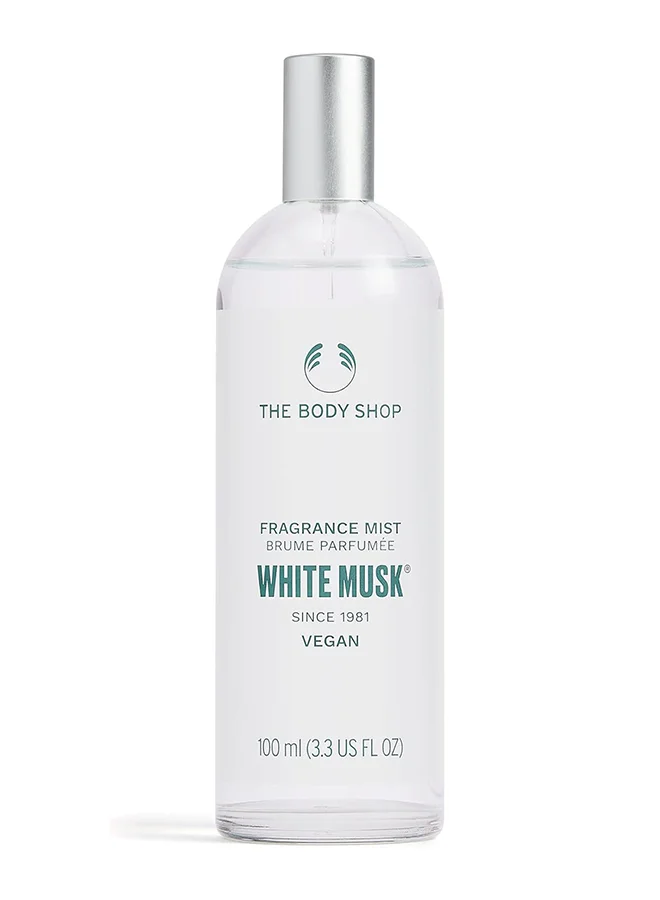 The Body Shop White Musk Fragrance Mist, Fresh Floral Body Spray with Jasmine and Cruelty-Free Musk (100 mL) d1q63