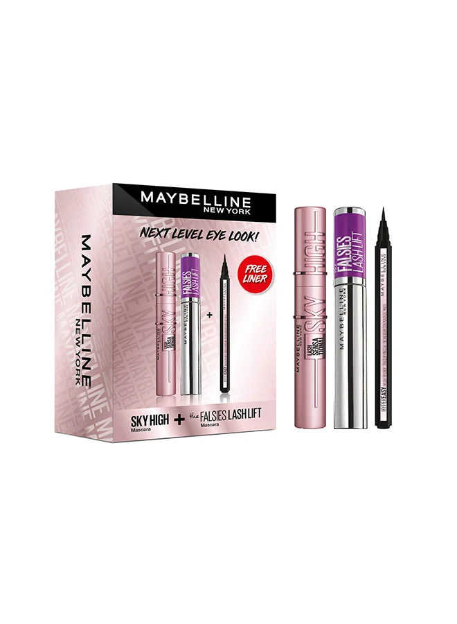 Premium Eye Makeup Set - Volumizing Mascara, Precision Liquid Eyeliner, and Lash Lifting Mascara (3-Piece Set) lkxpw