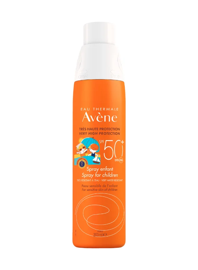Premium Kids Sunscreen Spray SPF 50+ High Protection for Face and Body (White, 200 mL) dna78