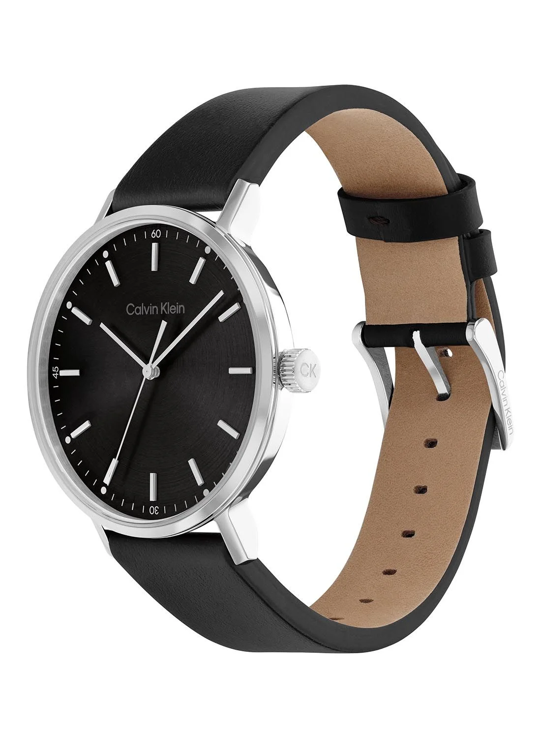 Premium Analog Round Wrist Watch with Genuine Leather Strap (Waterproof, Quartz Movement, 40 mm) 5mwpo