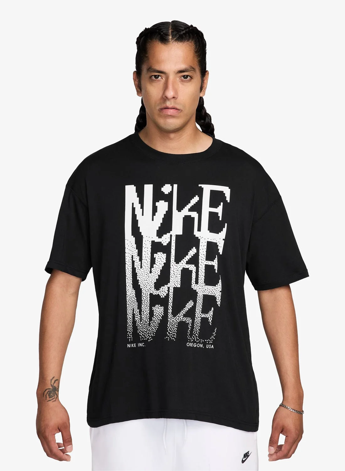 Athletic Loose Fit T-Shirt Premium Breathable Cotton Crew Neck Tee for Men (Black, Large) cphuk