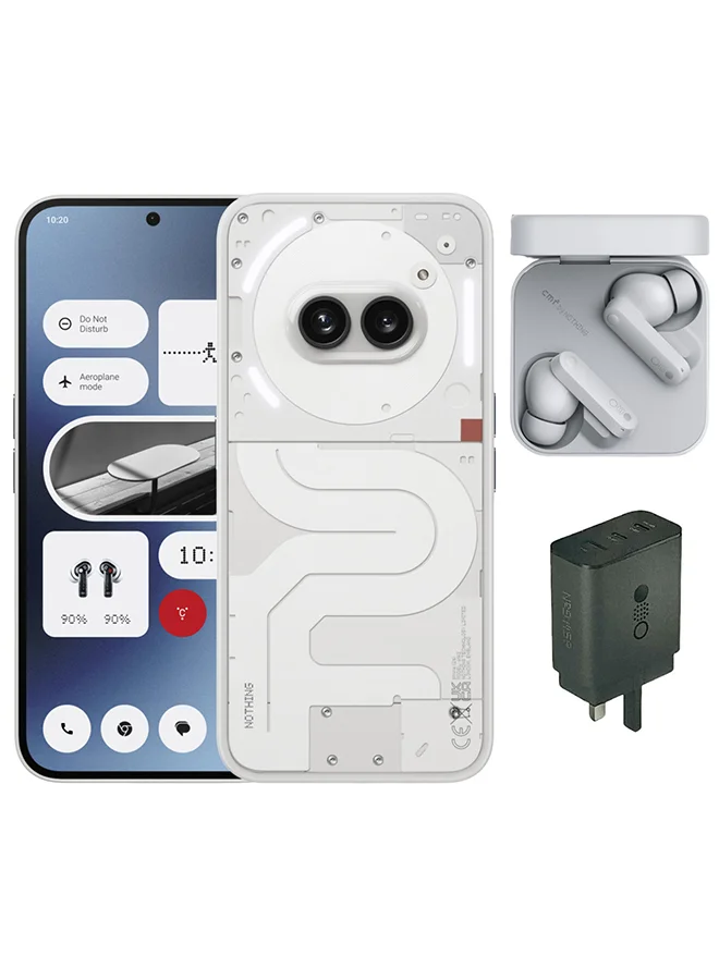 Premium 5G Smartphone 12GB RAM 256GB Dual SIM with Wireless Earbuds and Charger (Milk, 6.7-inch Display) ydfsm