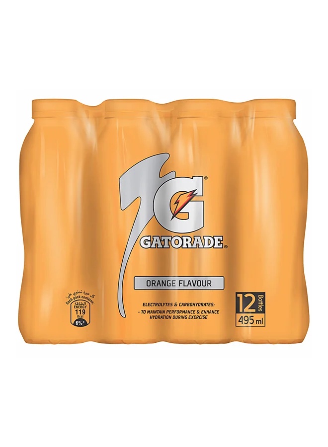 Premium Sports Drink Orange Electrolyte Hydration Beverage (Pack of 12, 495 mL) 6ru6f
