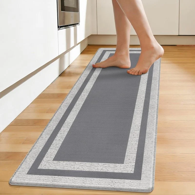 Premium Anti-Fatigue Standing Mat, High-Density Cushioned Foam, Waterproof & Non-Slip Surface for Kitchen and Office (Grey, 90 cm x 50 cm) gs56h