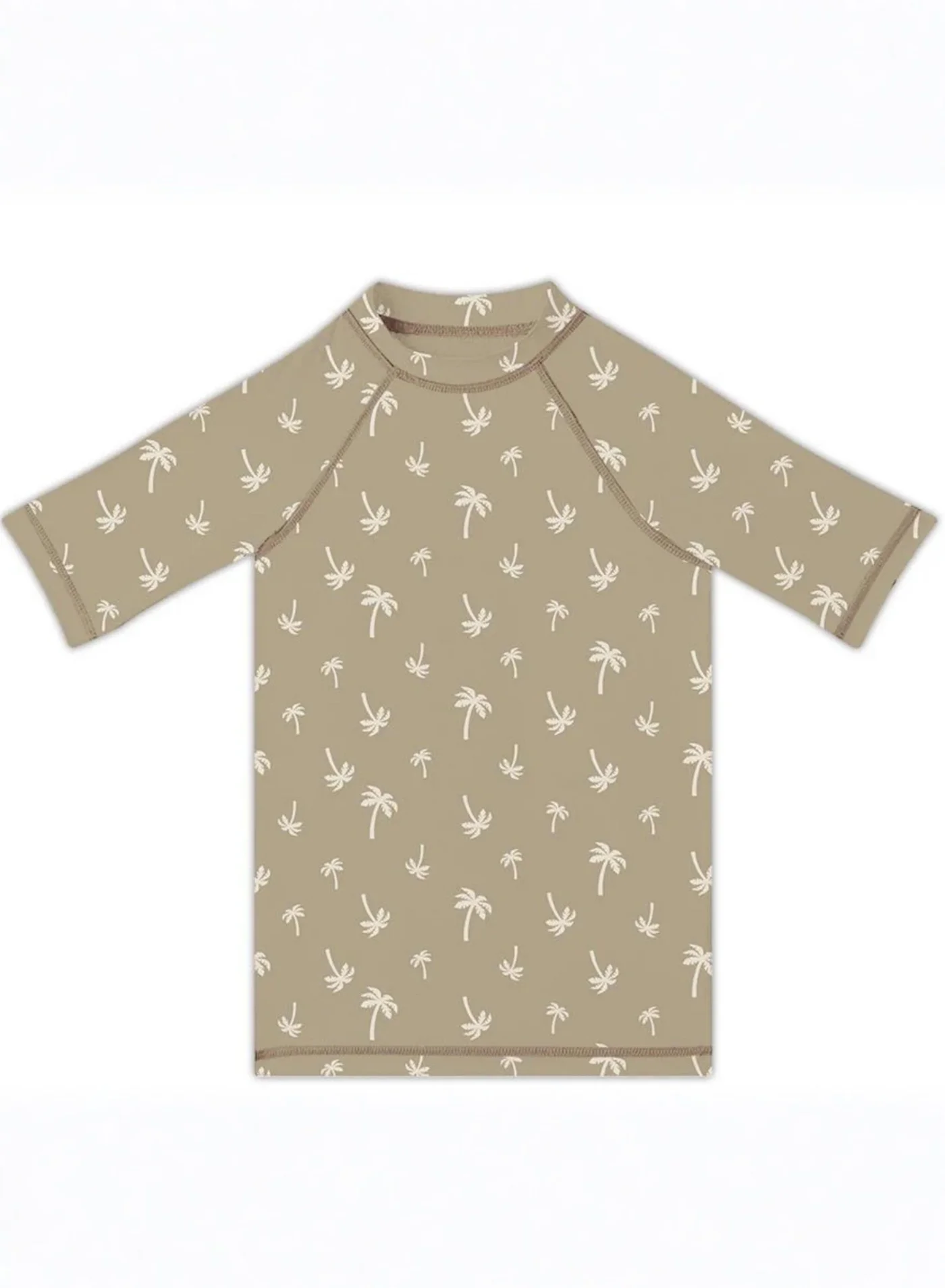 Slipstop Palms Sand Junior Rashguard UPF 50+ Sun Protection Swim Shirt (Kids, 4-5 Years) ezrog