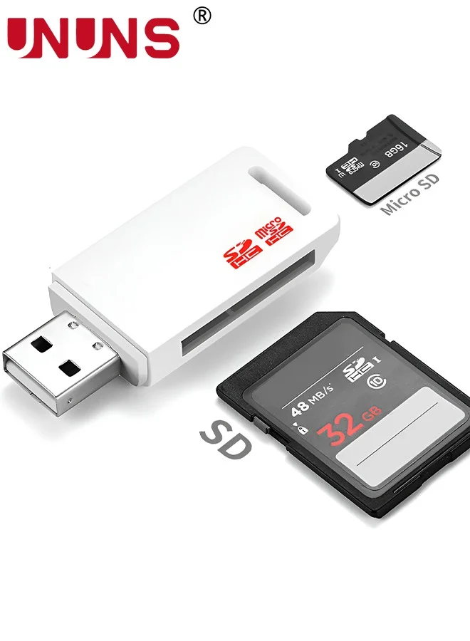 UNUNS MicroSD Memory Card and USB Reader Set (High-Speed 170 MB/s, 32GB) for Smartphones, Drones, and Gaming Consoles eqsfp