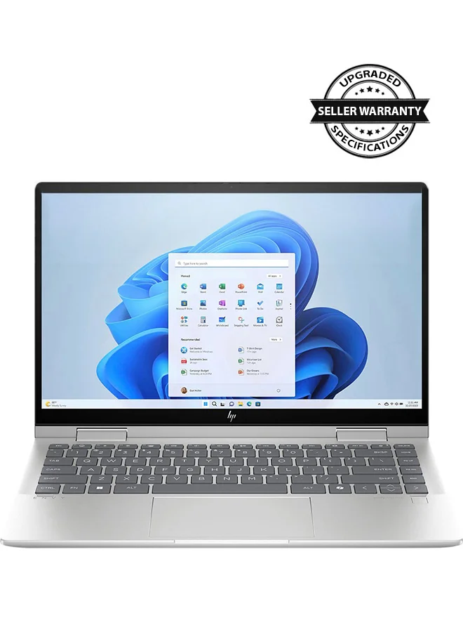 Premium 14-Inch Touchscreen Convertible Laptop, 16GB RAM, 512GB SSD, FHD IPS Display, Windows 11, Fingerprint Reader (Silver) trv3a