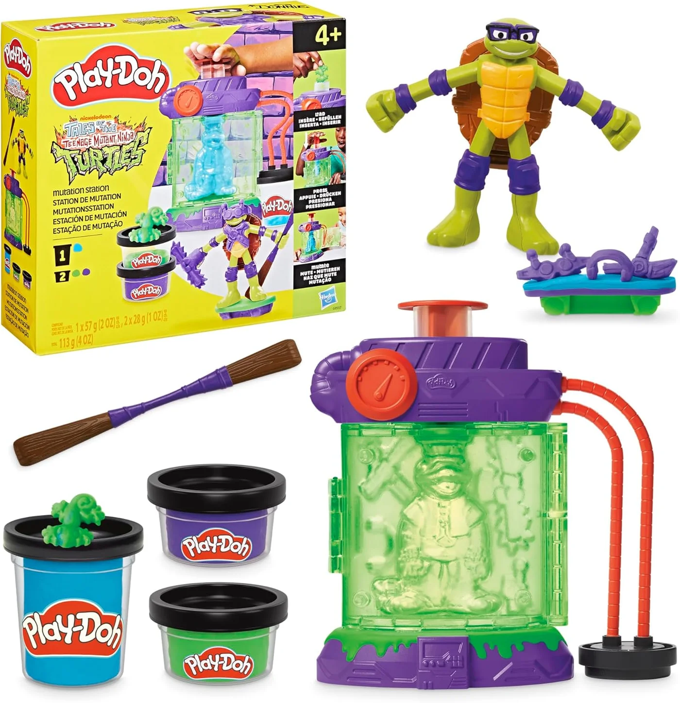 Mutation Station Playset with Donatello Action Figure (Premium Plastic, Kids) k6aab