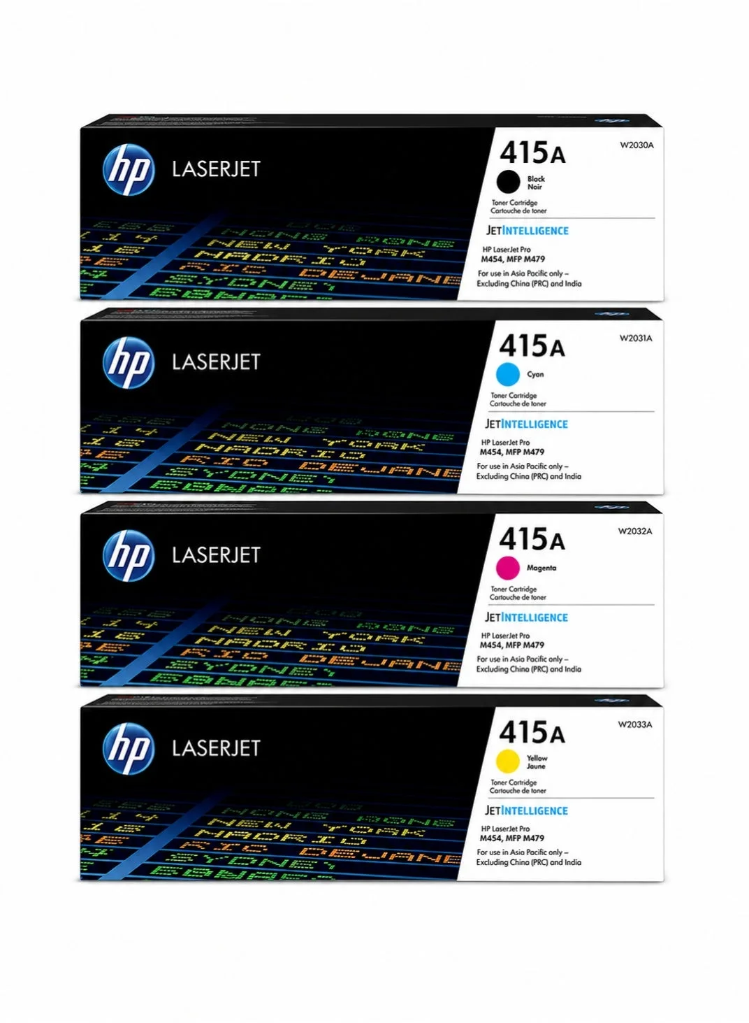 Premium Laser Printer Toner Cartridge Set (4-Pack, CMYK) for Professional Office Printing nzjxn