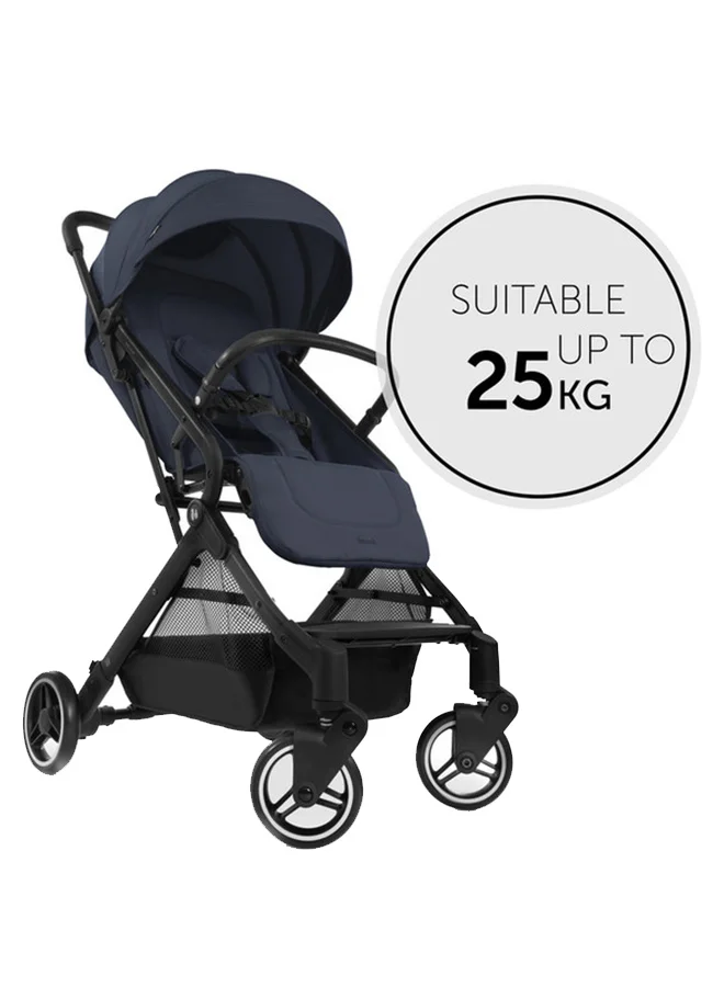 Premium Lightweight Travel Stroller Compact Foldable Buggy (Dark Navy, From Birth) aws9y