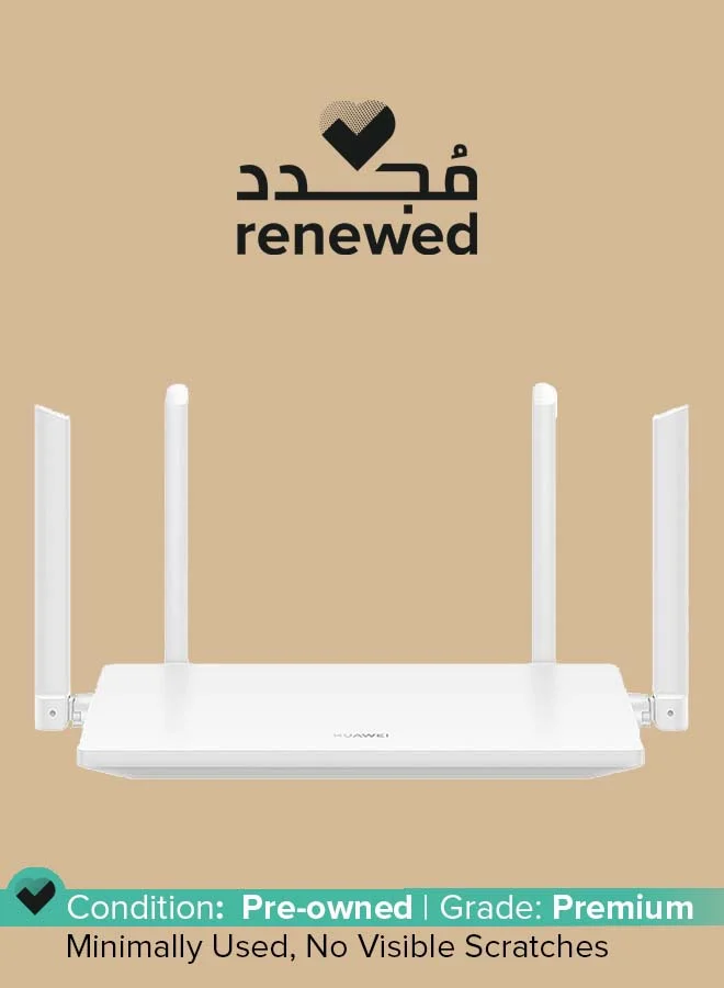 Smart WiFi AX2 Wireless Router Dual-Band Wi-Fi 6 Support up to 1500 Mbps (White) nis7w
