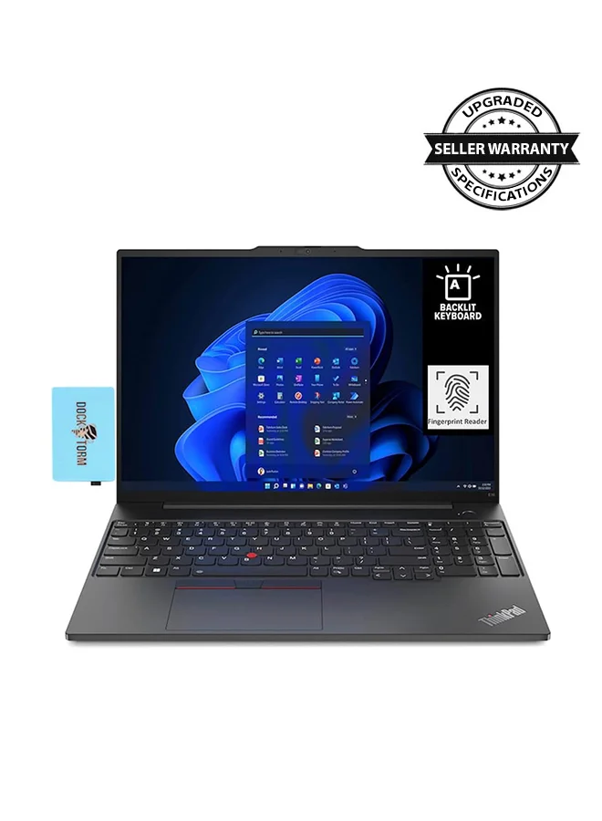 Premium Business Laptop 16.0-inch IPS FHD+ Display (16GB RAM, 512GB SSD, Intel 13th Gen Processor, Fingerprint Reader, Windows 11 Pro, Black) ynsr3