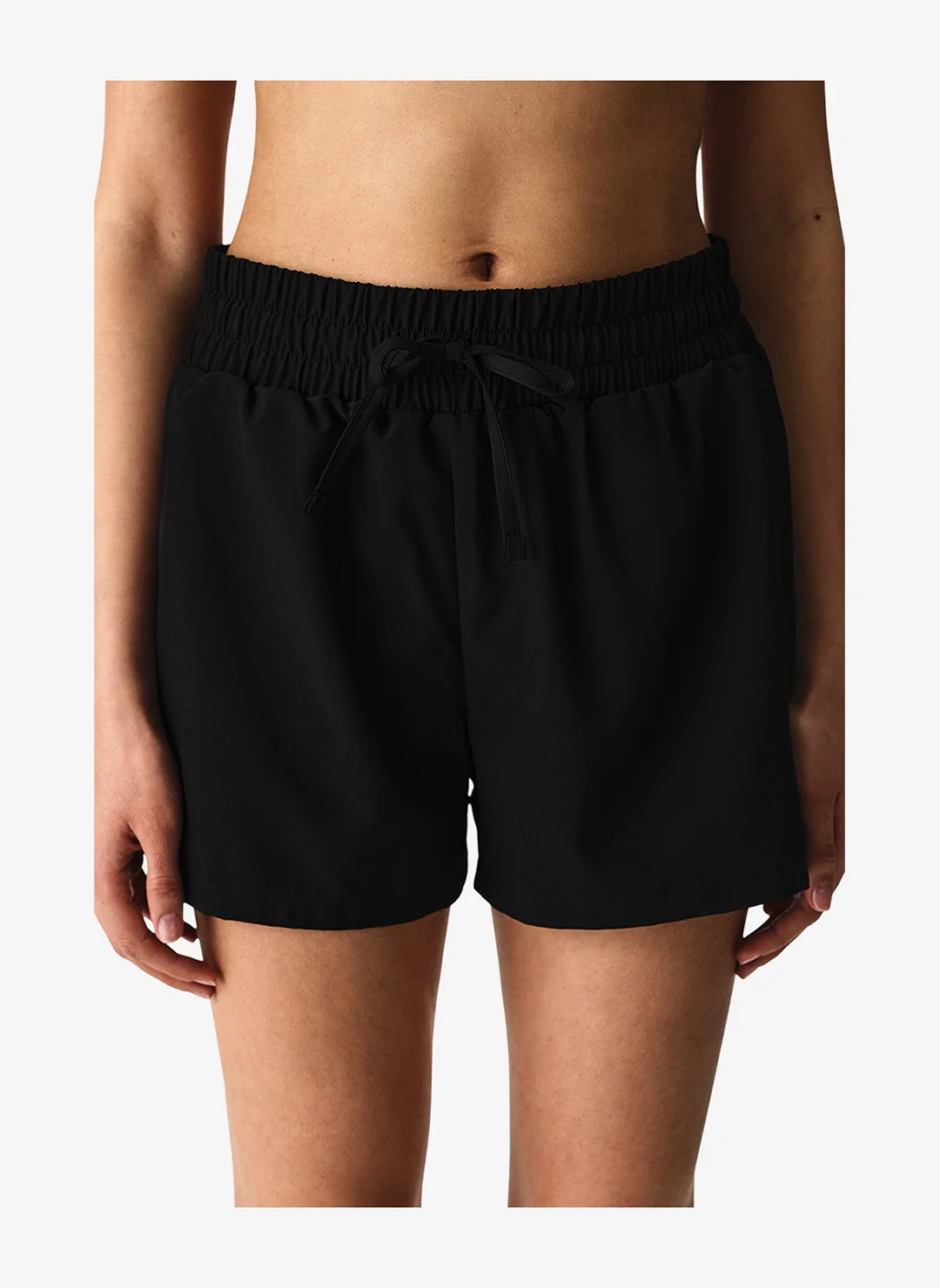 Penti Women Beach Shorts Lightweight Polyester Casual Swimwear (Black, Medium) xnh1b