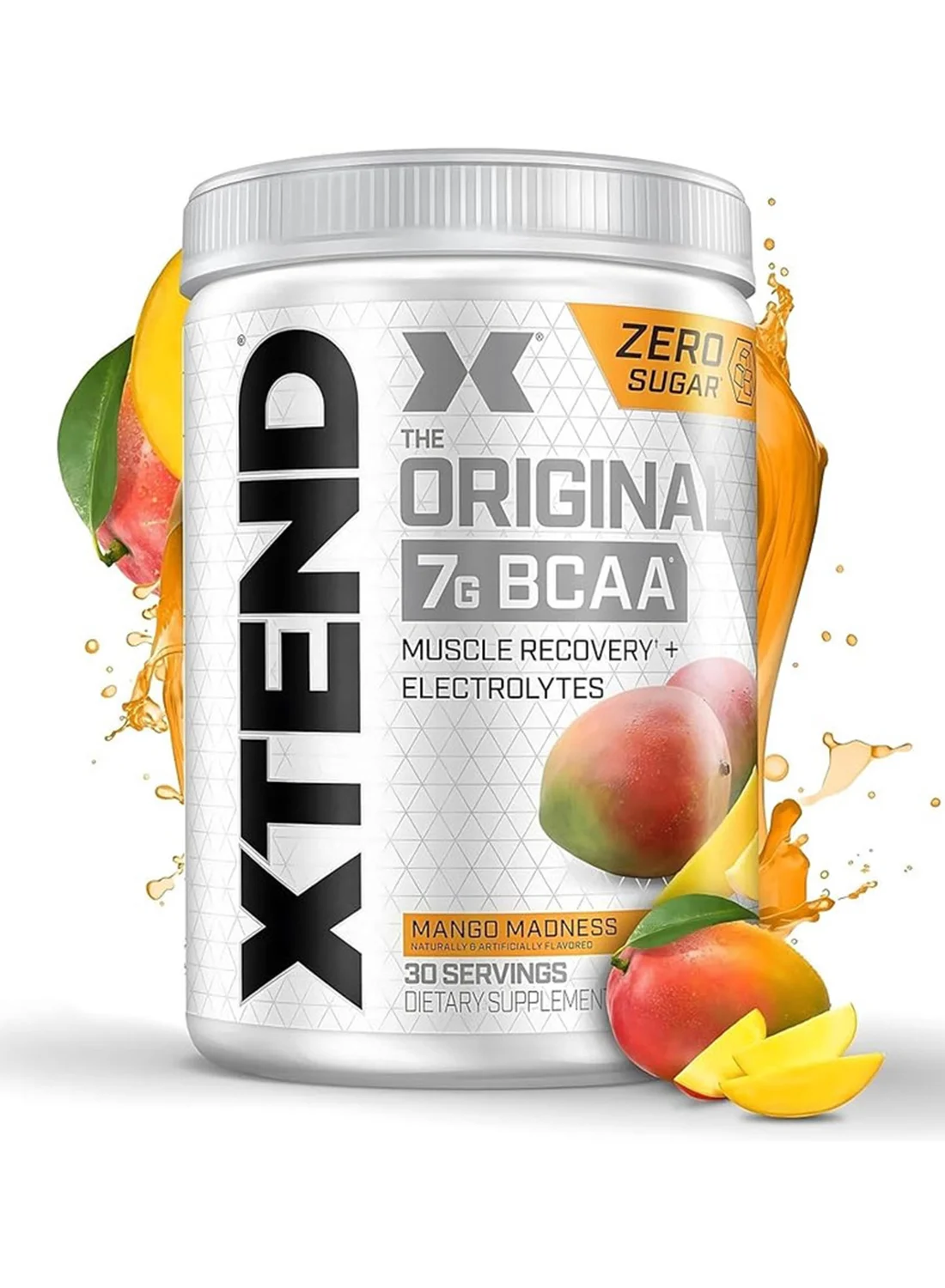 Xtend Original BCAA Powder Muscle Recovery & Electrolytes Supplement (Mango Madness, 405g) h1gpl