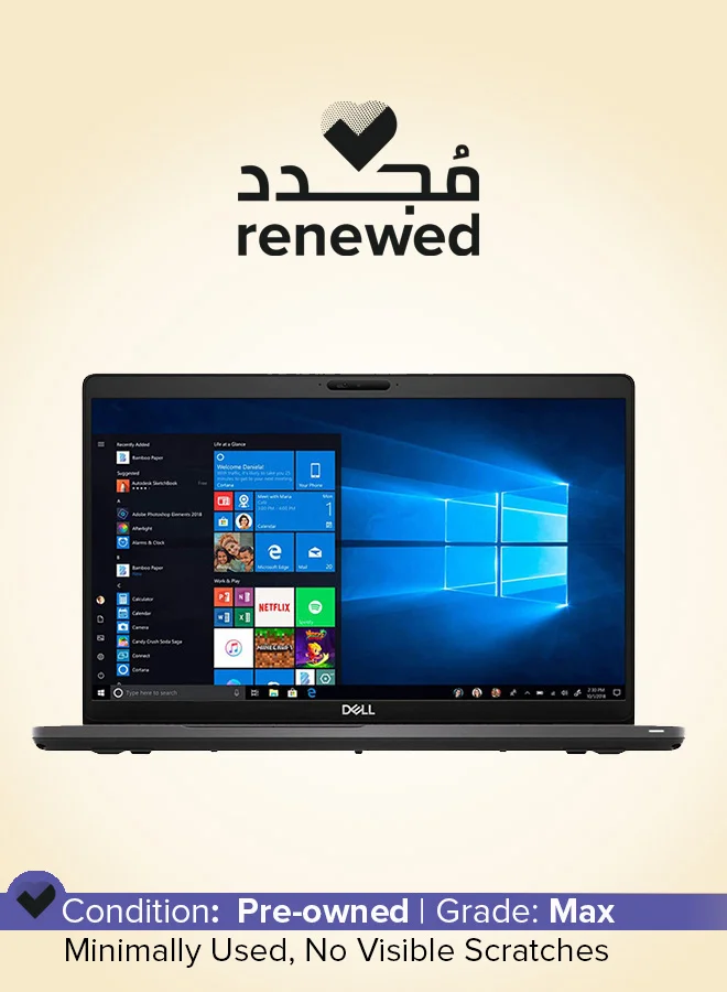 Premium 15.6-Inch Business Laptop, Intel Core i5, 8GB RAM, 256GB SSD, Full HD Antiglare Display, Windows 11, English/Arabic Keyboard (Black) f46wz
